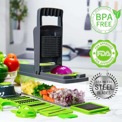 GearUP VC14 Premium 14-in-1 Vegetable and Fruits Multifuction Cutting Slicer Kitchen Tools Slide 3