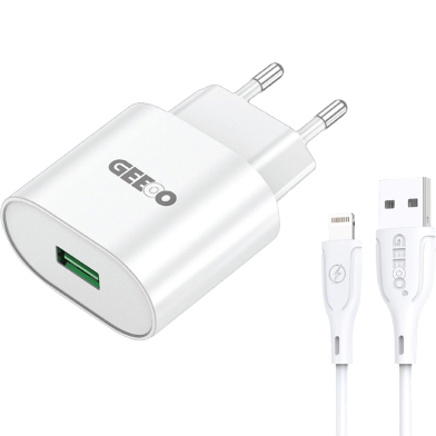 GEEOO 18W QC 3.0 Fast Charging USB Charger L - C18L image