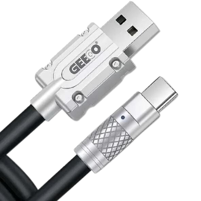 Geeoo DC130 L Fast Charging Silicone (Lightning) Cable 1M Long 3A Safe Charge image