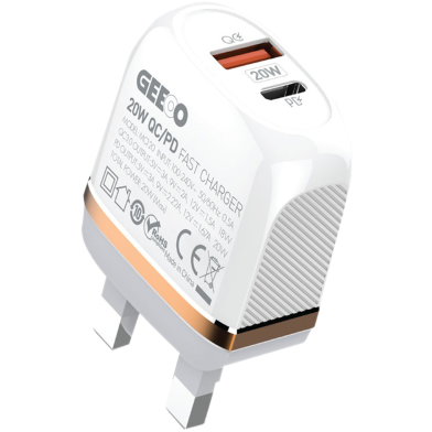 GEEOO MC120T Type-C Charger - White image
