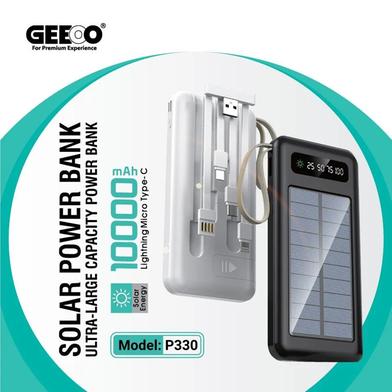 Geeoo P330 Solar LCD Display Ultra Large Capacity Power Bank image