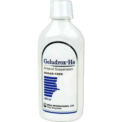 Geludrox Hs (200 Mg, 400 Mg, 30 Mg)/5 ml Oral Suspension 200 ml Bottle image