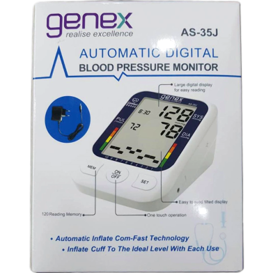 Genex AS35J Full Automatic Digital Blood Pressure Monitor image