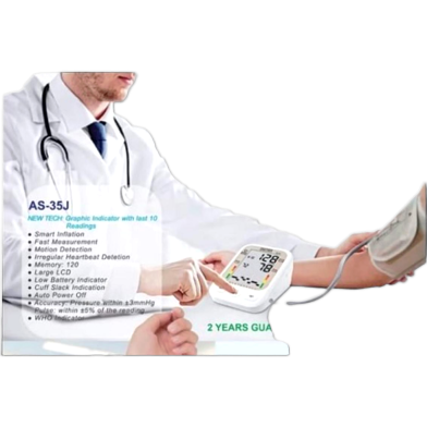 Genex AS35J Full Automatic Digital Blood Pressure Monitor BP Machine Set image