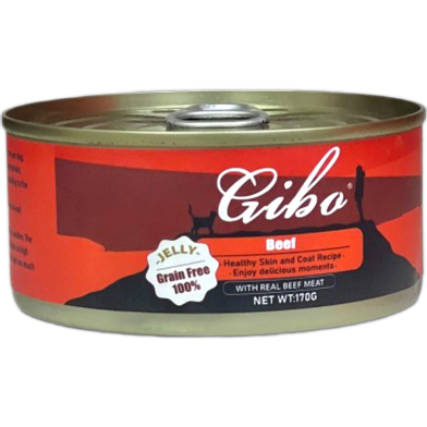 Giba Cat Can Food Jelly - Beef 170g | Healthy Skin and Coat Recipe image