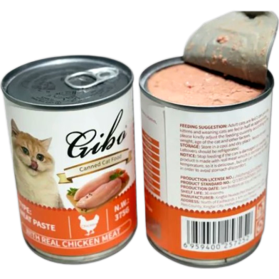 Giba Cat Can Food Meat Paste - Chicken Meat 375g | Cat Wet Food image