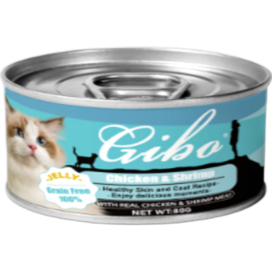 Giba Cat Can Food Soup - Chicken and Shrimp 80g | Healthy Skin and Coat Recipe image