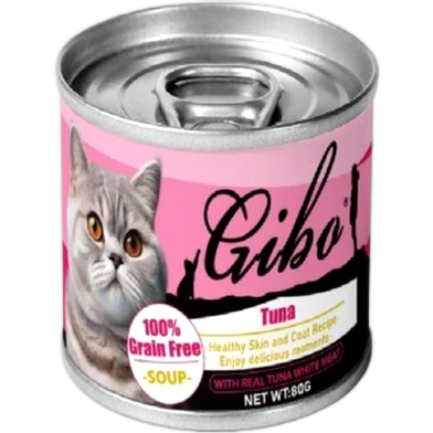 Giba Cat Can Food Soup - Tuna 80g | Healthy Skin and Coat Recipe image