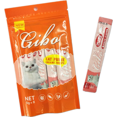 Gibo Cat Creamy Treat Mix Flavor (15g*8) image