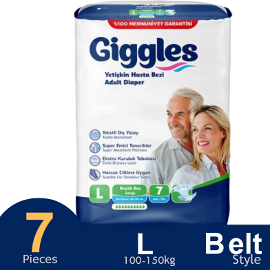 Giggles Adult Diaper Belt Large 7 Pcs image
