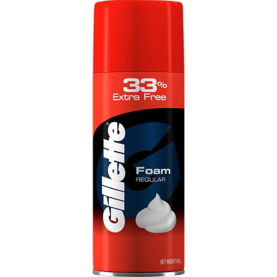 Gillette Classic Regular Pre Shave Foam 418 gm with 33 percent Extra Free image