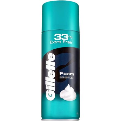 Gillette Classic Sensitive Shave Foam - 418 gm (33 Percent Extra) image