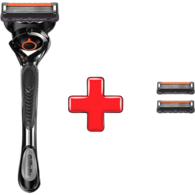 Gillette FCBarcelona Fusion Proglide Razor With 2 Extra Blades image