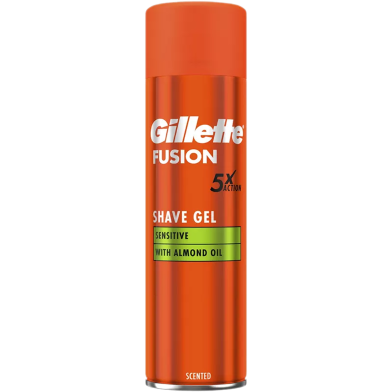 Gillette Fusion 5 Sensitive With Almond Oil Shave Gel Scented 75 ml image