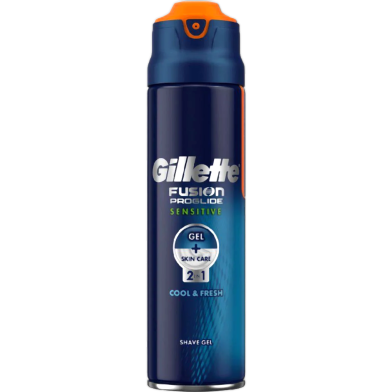 Gillette Fusion Proglide Sensitive Cool and Fresh 2in1 Shave Gel 170ml image