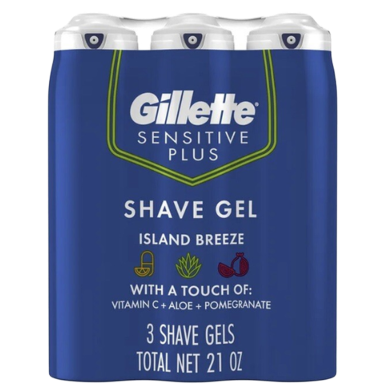 Gillette Island Breeze S. A. Shave Gel Combo 3 pcs X 198 gm image