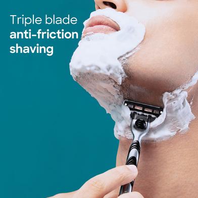 Gillette Mach3 Shaving 3-Bladed Cartridges Pack of 4 Slide 4