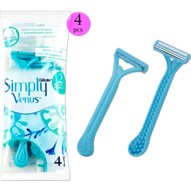 Gillette Simply Venus Simply Smooth Razor With A Touch Of Aloe 4Pcs image