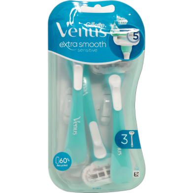 Gillette Venus Extra Smooth Sensitive Razors 3 Pcs image