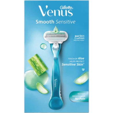 Gillette Venus Smooth Sensitive With Aloe Hair Removal Razor for Women image