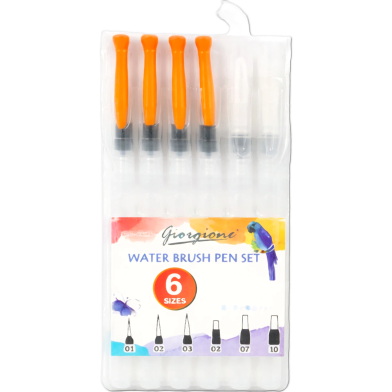 Giorgione G-006WB Water Brush Pen 6 Pcs Set image