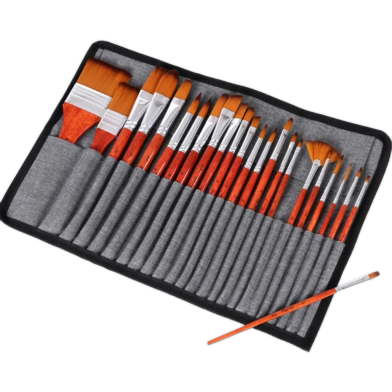 Giorgione G-CB25 Nylon Hair Paint Brushes set 24 Pcs image