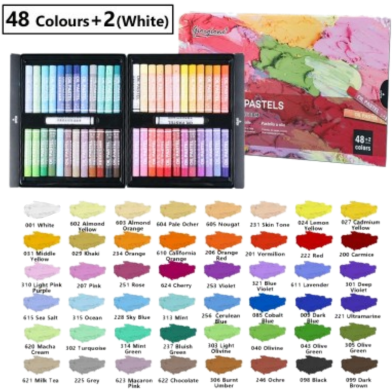 Giorgione Super Soft Artist Oil Pastels Set 3D Painting 48 Classic Colour image