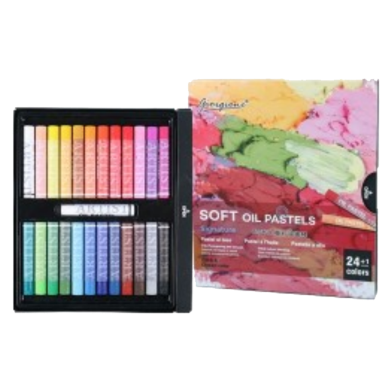 Giorgione Super Soft Artist Oil Pastels Set 3D Painting 24 Classic Colour image