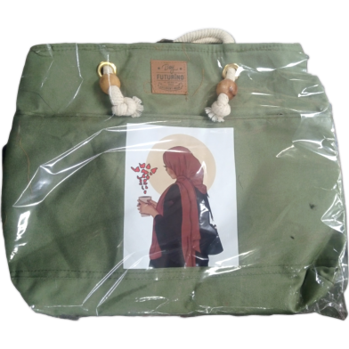 Girls Fashionable Canvas Tote bag With Any Printed Design image