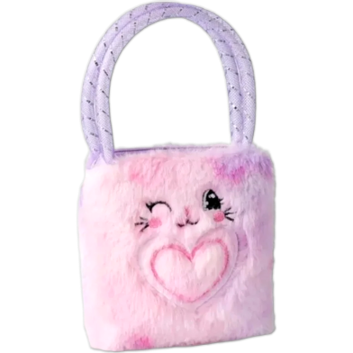 Girls Fluffy Unicorn – Rainbow Tie-Dye Purse, 2 Pcs image