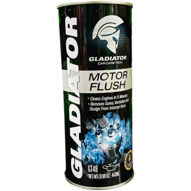 Gladiator Gt48 Motor Flush Engine Oil 443ml For All Types Of Petrol And Diesel Engine image