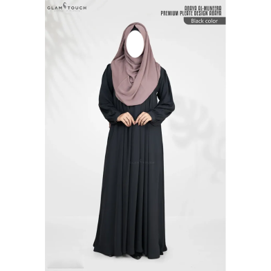 Glam Touch Abaya Al-muneera Premium Pleate Design Abaya image