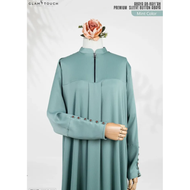 Glam Touch Abaya Ar-Rafi'Ah-Premium Sleeve Button Abaya image