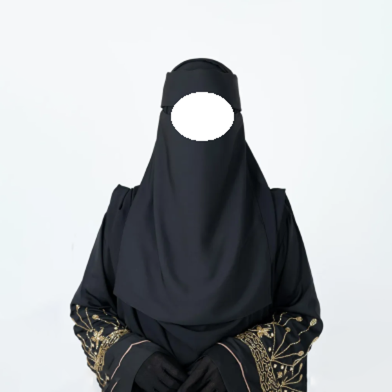 Glam Touch Ameera Foodie Niqab | Black image