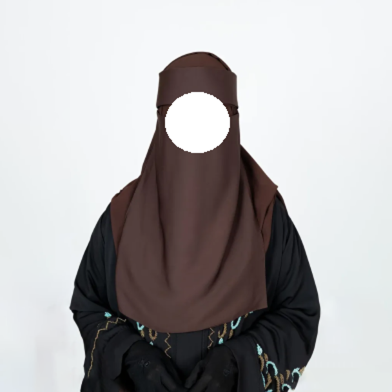 Glam Touch Ameera Foodie Niqab | Chocolate Coffee image