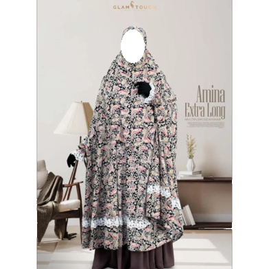 Glam Touch Amina Extra Long Multi-Purpose Khimar | image