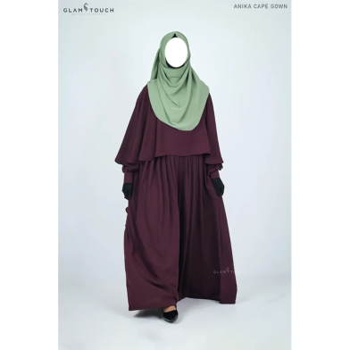Glam Touch Anika Cape Style Abaya Gown image