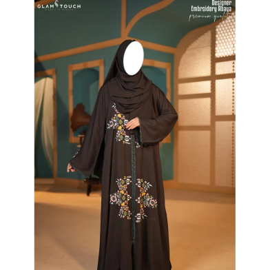 Glam Touch Designer Embroidery Abaya image