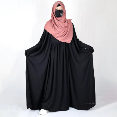 Glam Touch Designer Pleated Kaftan Abaya image