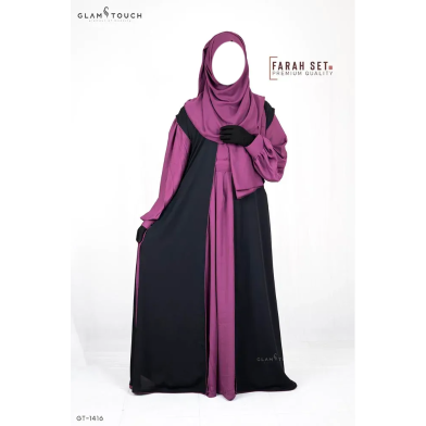 Glam Touch Farah Abaya Set image