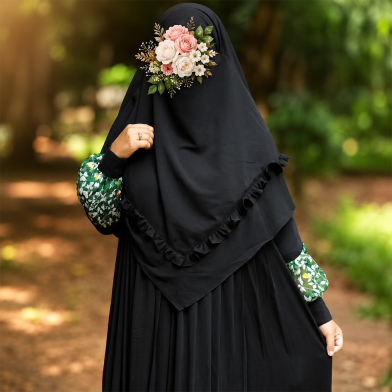 Glam Touch Frilled Ready Hijab image