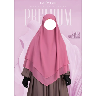 Glam Touch Meher 3 Layer Ready Hijab image