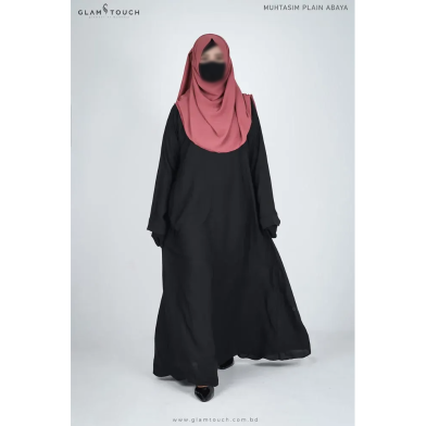 Glam Touch Muhtasim Plain Abaya image