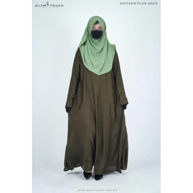 Glam Touch Muhtasim Plain Abaya image
