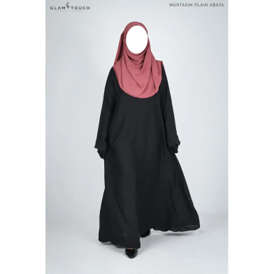 Glam Touch Muhtasim Plain Abaya Burqa image