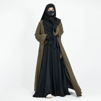 Premium 3 Part Shrug Abaya Set | GT-1476 image