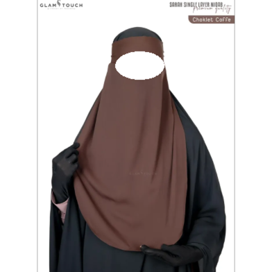Glam Touch Sarah Single Layer Niqab | image