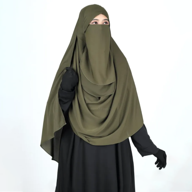 Glam Touch Ummi Instant Ready Hijab And Niqab Set image