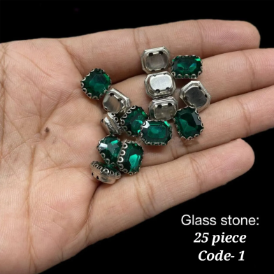 Glass Stones For Diy Craft And Decoration 25Pcs image