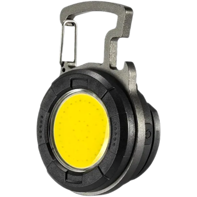 Glimmer Cob Multi Dash Function Mini Keychain Flashlight 500 Mah Usb Type C Rechargeable Torch 500 Lumen With Magnet Bottle Opener Hat Clip And Emergency Work Light image